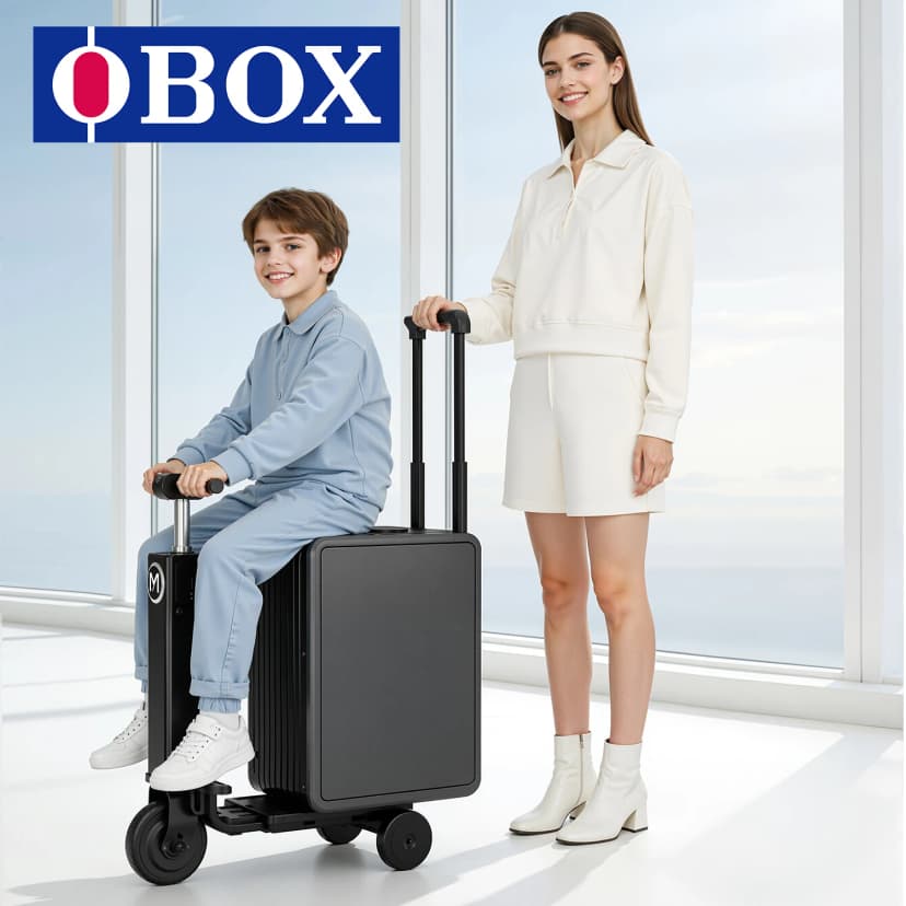 OBAX MYBOX Elektrischer Aufsitzkoffer - 20 Zoll, Akkubetrieben, Airline-konform