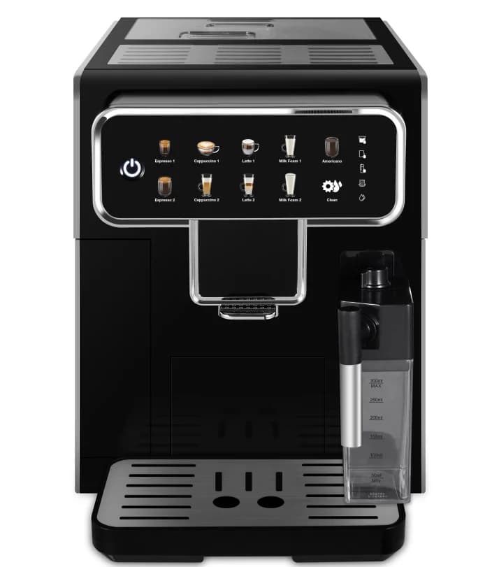 RON AM7203 Vollautomatische Espressomaschine mit Mahlwerk und Milchaufschäumer