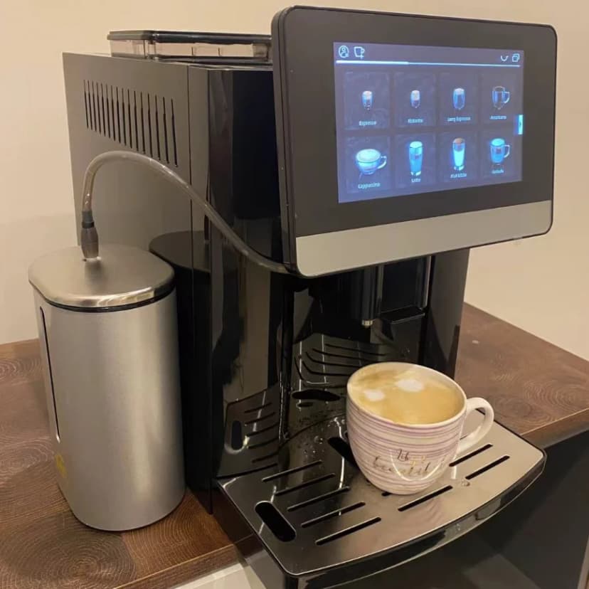 Intelligente vollautomatische Kaffeemaschine mit 7-Zoll-Touchscreen – 24 Kaffeesorten